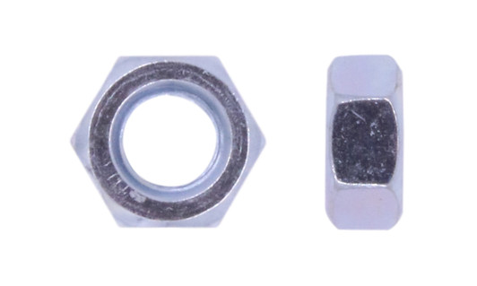 M8-1.00 Hex Nut, Din 934, Class 8, Zinc Clear