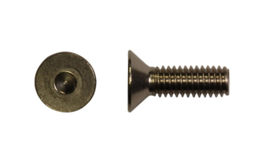M5-0.80 x 12 mm Flat Head Socket Cap Screw, Din 7991, (A2) 18-8 Stainless Steel - FT