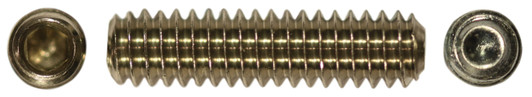 1/4"-20 x 3/8" Cup Point Socket Set Screw, 18-8 Stainless Steel