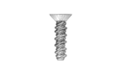 #4-24 x 1/4" Phillips Flat Undercut Head Sheet Metal Screw, High-Low Thread, 18-8 Stainless Steel  (Box of 5000)