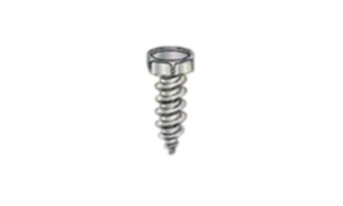 #14-14 x 1-1/2" Unslotted Indented Hex Head Sheet Metal Screw, Type AB, Steel, Zinc Plated  (Box of 1000)