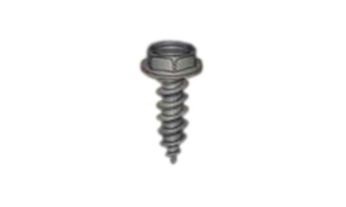 #8-18 x 3/4" Slotted Hex Washer Head Sheet Metal Screw, Type AB, Steel, Black Oxide Coated  (Box of 8000)
