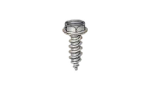 #12-14 x 5/8" Slotted Hex Washer Head Sheet Metal Screw, Type AB, Steel, Zinc Plated  (Box of 4000)
