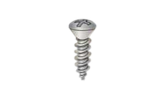 #4-24 x 1-1/4" Phillips Oval Head Sheet Metal Screw, Type AB, Steel, Zinc Plated  (Box of 8000)