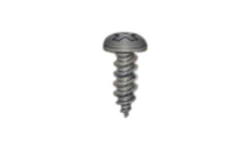#8-18 x 2" Phillips Pan Head Sheet Metal Screw, Type AB, Steel, Zinc Black  (Box of 2000)