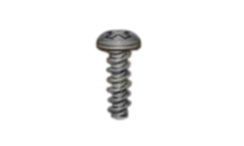 #4-24 x 3/16" Phillips Pan Head Sheet Metal Screw, Type B, Steel, Zinc Black  (Box of 10000)