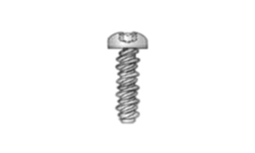 #6-19 x 1/2" Torx Pan Head Sheet Metal Screw, High-Low Thread, Steel, Zinc Plated #5 Head