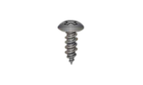 #8-18 x 1/2" Phillips Truss Head Sheet Metal Screw, Type AB, Steel, Zinc Black