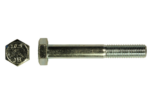 M14-2.00 x 75 mm Hex Cap Screw Grade 10.9 Zinc Plated DIN 931 (PT) (Box of 150)