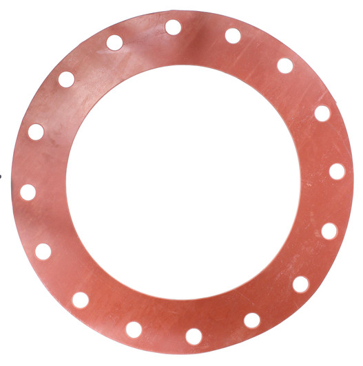 Red Rubber (SBR) Gasket - 18" 150# FF 1/16" (25 in OD)
