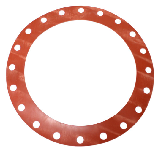 Red Rubber (SBR) Gasket - 24" 150# FF 1/16" (32 in OD)