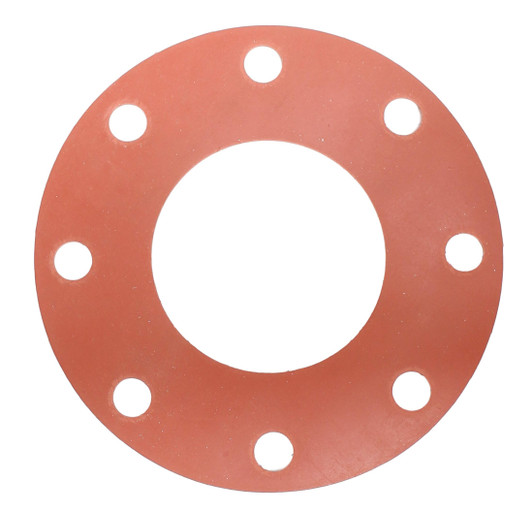 Red Rubber (SBR) Gasket - 3-1/2" 150# FF 1/8" (8.5 in OD)