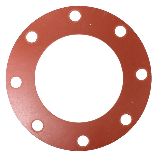 Red Rubber (SBR) Gasket - 6" 150# FF 1/8" (11 in OD)