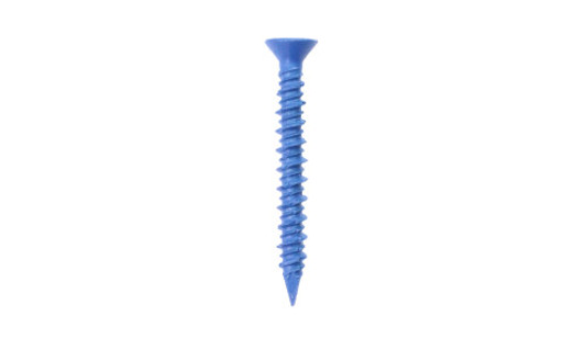 3/16" x 1-3/4" Flat Head, Phillips Concrete Screw  Steel, Blue Ceramic (Box of 2500)