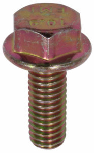 M6-1.0 x 16 Flange Bolt Din 6921, Grade 10.9, Zinc Yellow ((Box of 2600))