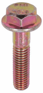 M8-1.25 x 35 Flange Bolt Din 6921, Grade 10.9, Zinc Yellow ((Box of 950))