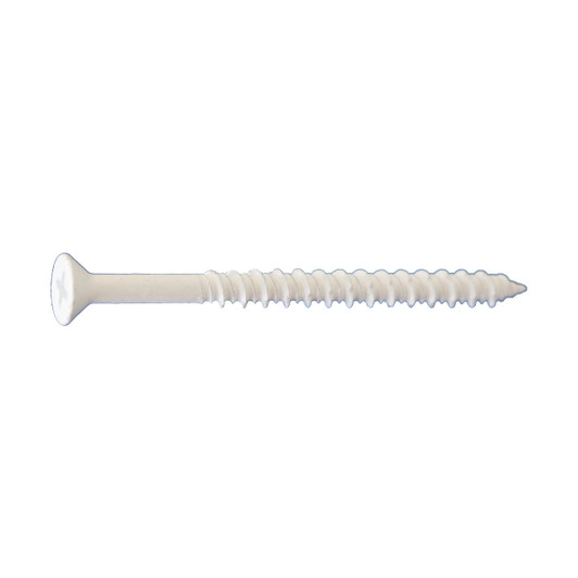 3/16 X 3-1/4 PHILLIPS FLAT CONCRETE SCREWS DAGGER-GUARD WHITE (Box of 1500)