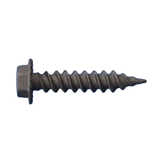 10 X 4 UNSLOTTED HEX WASHER HEAD W/SERRATIONS SHEET METAL SCREWS DAGGER-GUARD BRONZE (Box of 1000)