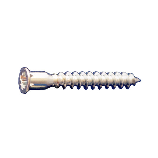 M7 - 50MM POZI FLAT W/NIBS CONFIRMAT COARSE SHARP WOOD SCREWS ZINC (Box of 2000)