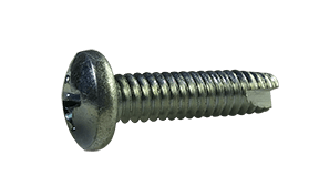 #8-32 x 1/2" Pan Head Phillips Thread Cutting Screw Type 23, Steel Zinc Clear (Box of 10,000)