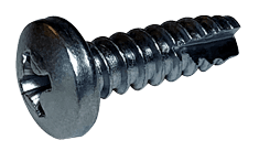 #8-18 x 1" Pan Head Phillips Thread Cutting Screw Type 25, 410 SS (Box of 2,500)