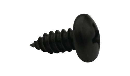 #8-18 x 5/16" Phillips Pan Head Sheet Metal Screw, Type AB, Steel, Zinc Black (Box of 10,000)