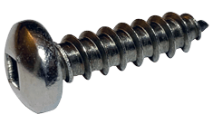 #8-18 x 1/4" Square Pan Head Sheet Metal Screw, Type AB, 18-8 Stainless Steel (Box of 5,000)