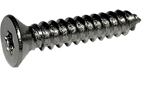 1/4"-14 x 1" Torx Flat Head Sheet Metal Screw, Type AB, 18-8 Stainless Steel (Box of 1,000)