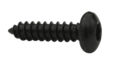 #10-16 x 1/2" Torx Pan Head Sheet Metal Screw, Type AB, Steel, Zinc Black (Box of 8,000)