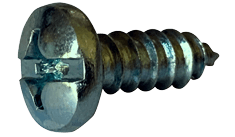#6-18 x 1" Phillips/Slotted Combo Pan Head Sheet Metal Screw, Type A, Steel, Zinc Plated (Box of 9,000)