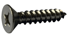 #8-15 x 1/2" Phillips Flat Head Sheet Metal Screw, Type A, 18-8 Stainless Steel (Box of 5,000)