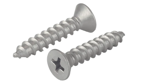 #8-15 x 5/8" Phillips Flat Head Sheet Metal Screw, Type A, 410 Stainless Steel (Box of 4,000)