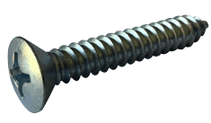 #6-18 x 1-1/4" Phillips Oval Head Sheet Metal Screw, Type A, Steel, Zinc Plated (Box of 8,000)