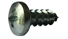 #10-12 x 3/4" Phillips Pan Head Sheet Metal Screw, Type A, Steel, Zinc Plated (Box of 6,000)