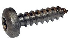 #12-11 x 5/8" 6-Lobe Pan Head Sheet Metal Screw, Type A, 18-8 Stainless Steel (Box of 2,000)