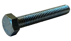 1/4"-20 x 1" Hex Tap Bolt Grade 5, Zinc - FT (Box of 2,000)