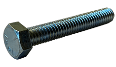 3/8"-16 x 6" Hex Tap Bolt Grade 5, Zinc - FT (Box of 175)
