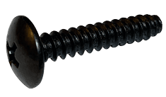 #8-18 x 3/8" Phillips Truss Head Sheet Metal Screw, Type B, Steel, Zinc Black (Box of 10,000)