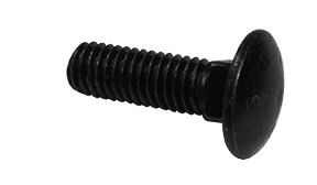 1/4"-20 x 1-3/4" Carriage Bolt Low Carbon Steel, Zinc Black - FT (Box of 1,000)
