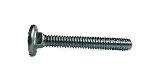 1/4"-20 x 1-3/4" Short Neck Flat Head Carriage Bolt Low Carbon Steel, Zinc Clear - FT (Box of 1,200)