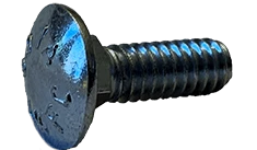 3/8"-16 x 3" Carriage Bolt Low Carbon Steel, Zinc Clear - FT (Box of 300)