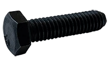 1/4"-20 x 1" Hex Cap Screw, Grade 2, Black Oxide (Box of 2,200)