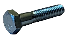 1/4"-20 x 2" Hex Cap Screw Grade 5, Zinc Clear - PT (Box of 1,200)