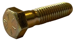 5/16"-24 x 3/4" Hex Cap Screw Grade 8, Zinc Yellow - FT (Box of 1,650)