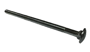 5/8"-11 x 7" Carriage Bolt Low Carbon Steel, Zinc Clear - 6" Thread (Box of 30)