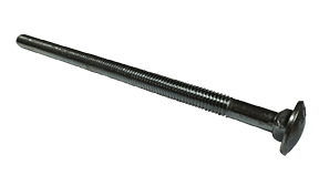 5/8"-11 x 18" Carriage Bolt Low Carbon Steel, Zinc Clear - 6" Thread (Box of 20)