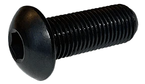 #10-32 x 1/4" Button Head Socket Cap Screw, Fine Thread, Alloy Steel, Plain (Box of 100)