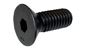 #10-24 x 3/8" Flat Head Socket Cap Screw, Coarse Thread, Alloy Steel, Plain (Box of 100)