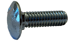 5/16"-18 x 1/2" Short Neck Carriage Bolt Low Carbon Steel, Zinc Clear - FT (Box of 2,000)
