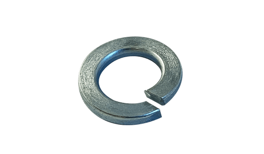 M10 Split Lock Washer Din 127B, Steel, Zinc Clear (Box of 3,000)